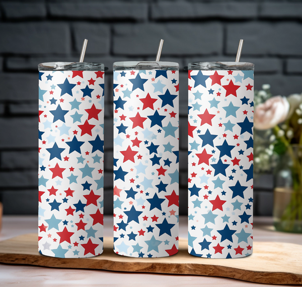 Patriotic Stars 20oz Tumbler