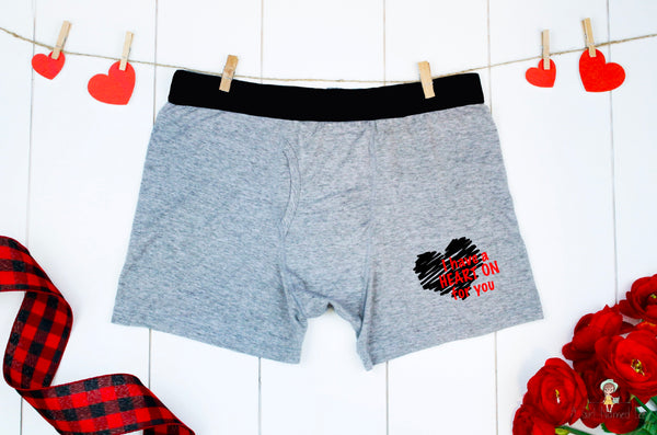 I Have A Heart On For You Men's Anniversary Boxers