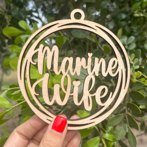 Marine Wife Car Charm