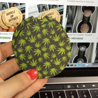 Marijuana Weed Car Coasters