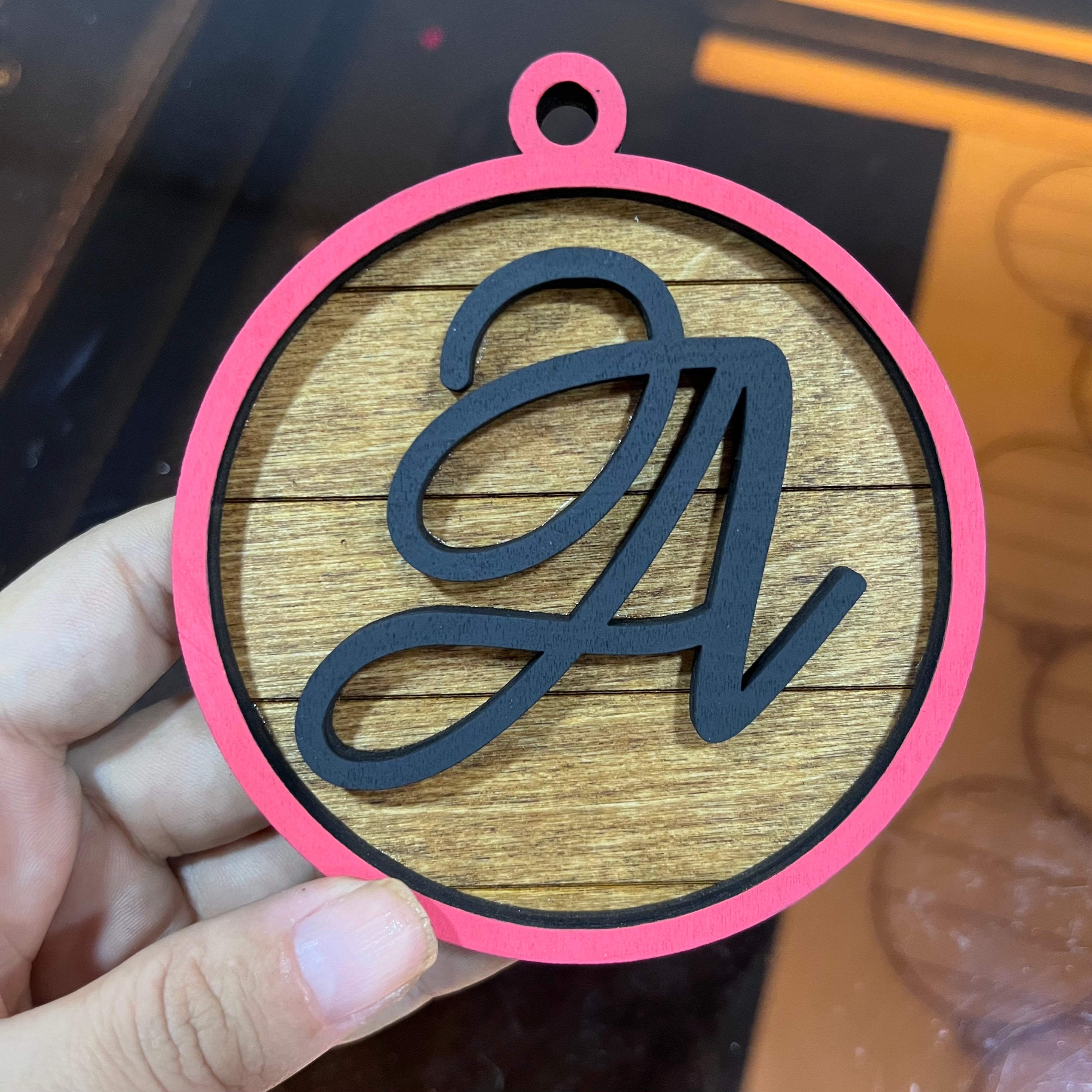 Monogram Script Ornament – A Girl Named Lee