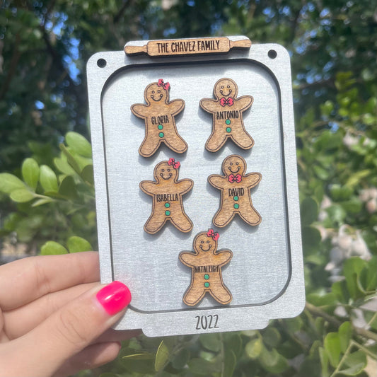 Personalized Family Gingerbread Ornament WS