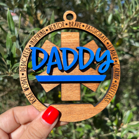 EMT Daddy Frontline Ornament/Car Charm