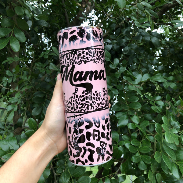 Pink Mama Leopard 20oz Tumbler