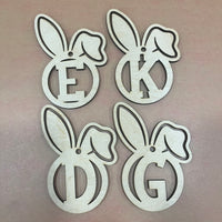 Easter Initial Basket Tag