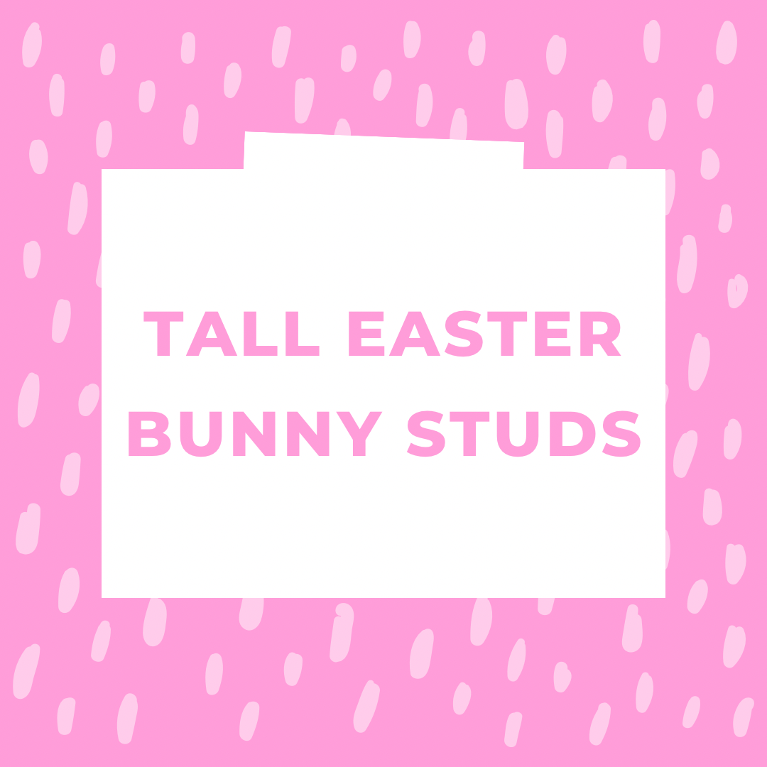 Tall Easter Bunny Studs