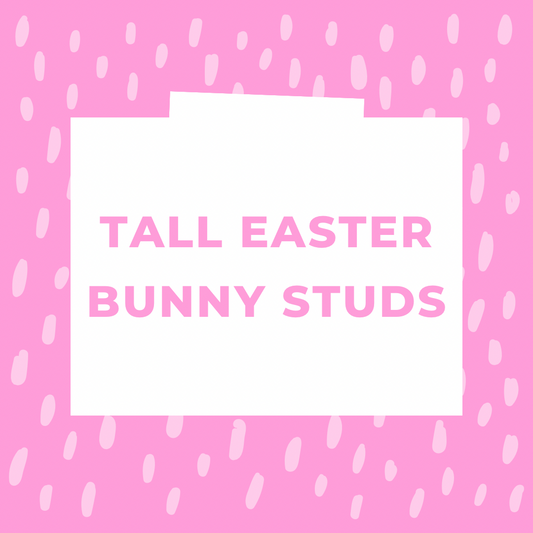 Tall Easter Bunny Studs