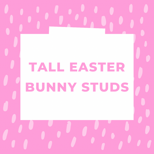 Tall Easter Bunny Studs