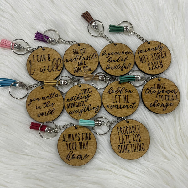 Sayings Keychains