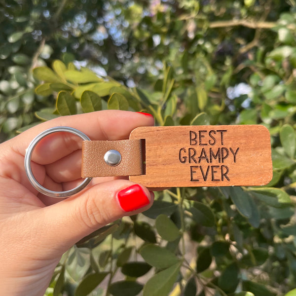 Best Grampy Ever Rectangular Keychain