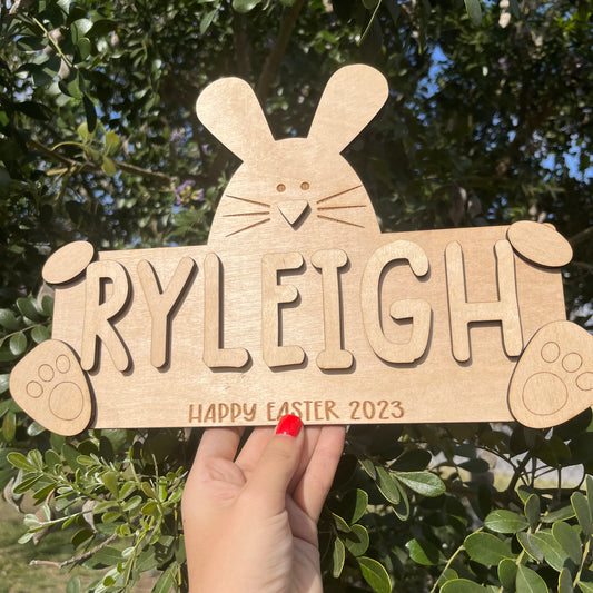 Personalized Easter Bunny DIY Paint Sign