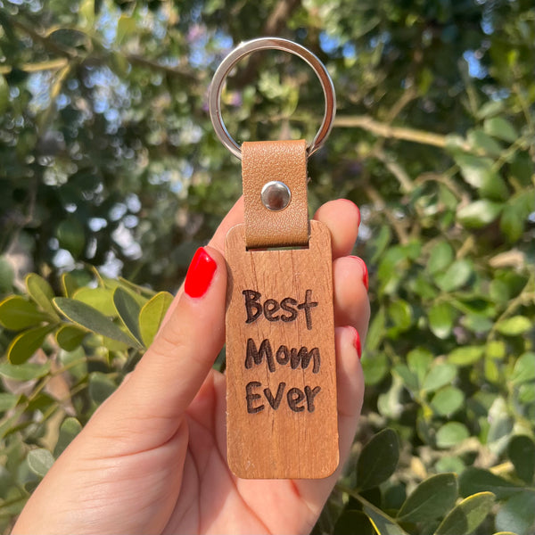 Best Mom Ever Rectangular Keychain